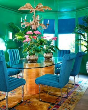 A glimpse of the dining room